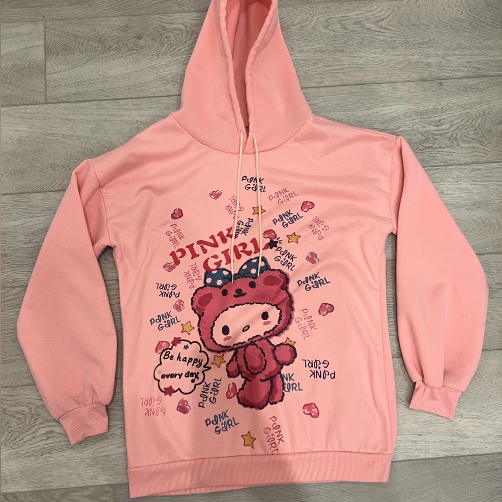 cute y2k kawaii acubi hello kitty anime oversized grunge indie fairycore hoodie